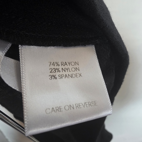 Calvin Klein Womens Black Ponte Pants Career Pants Size 8 - Picture 8 of 9